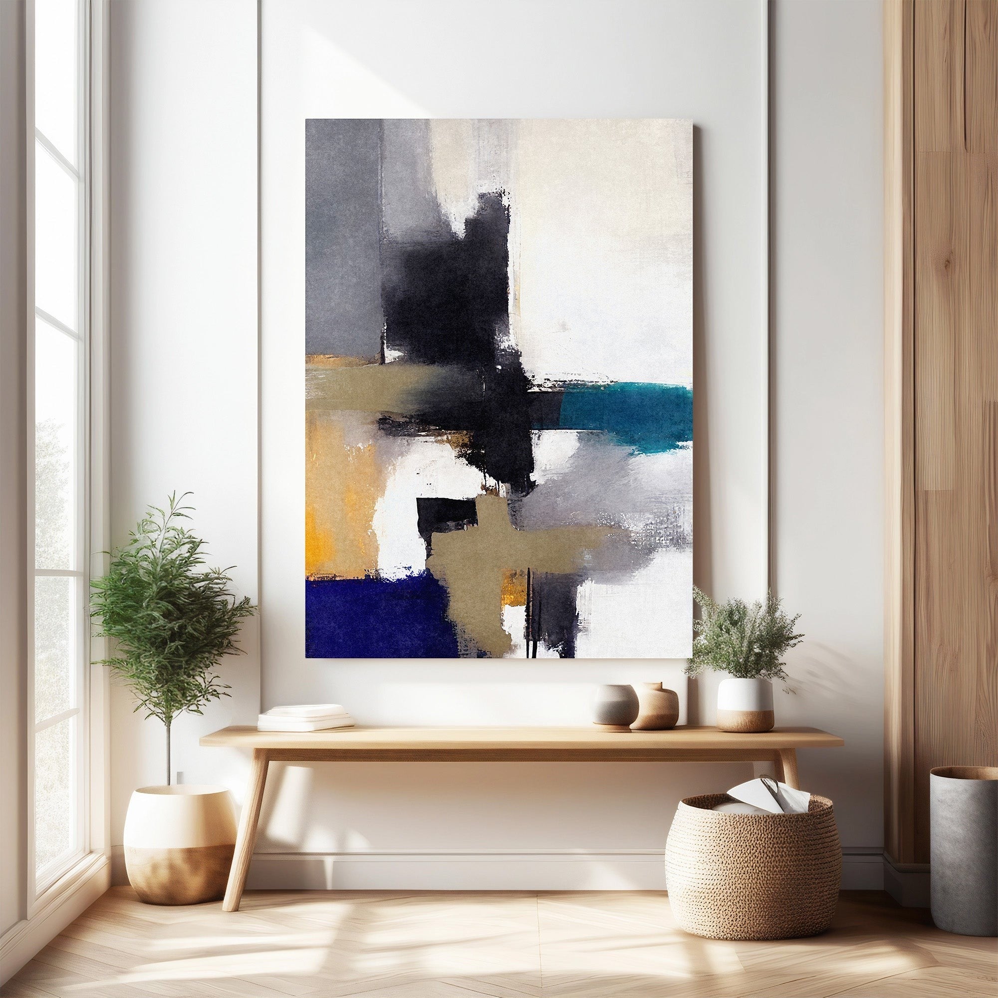 Abstract Geometric Canvas Wall Art