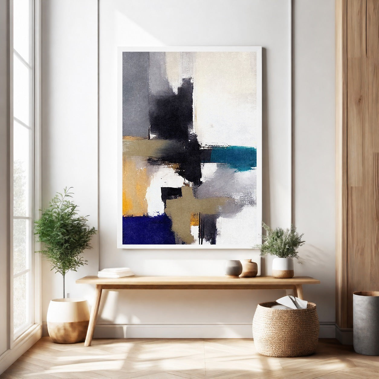 Abstract Geometric Canvas Wall Art