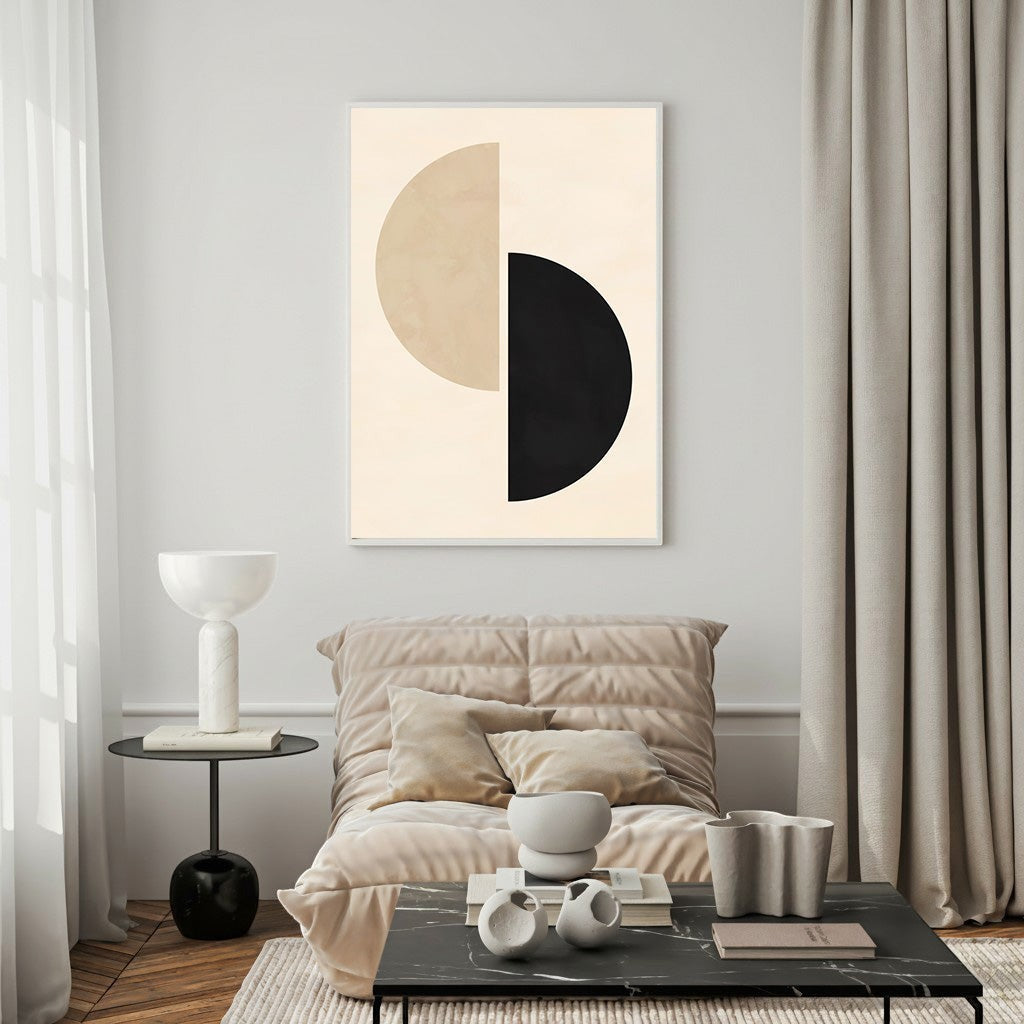 Abstract Geometric Circles Wall Art