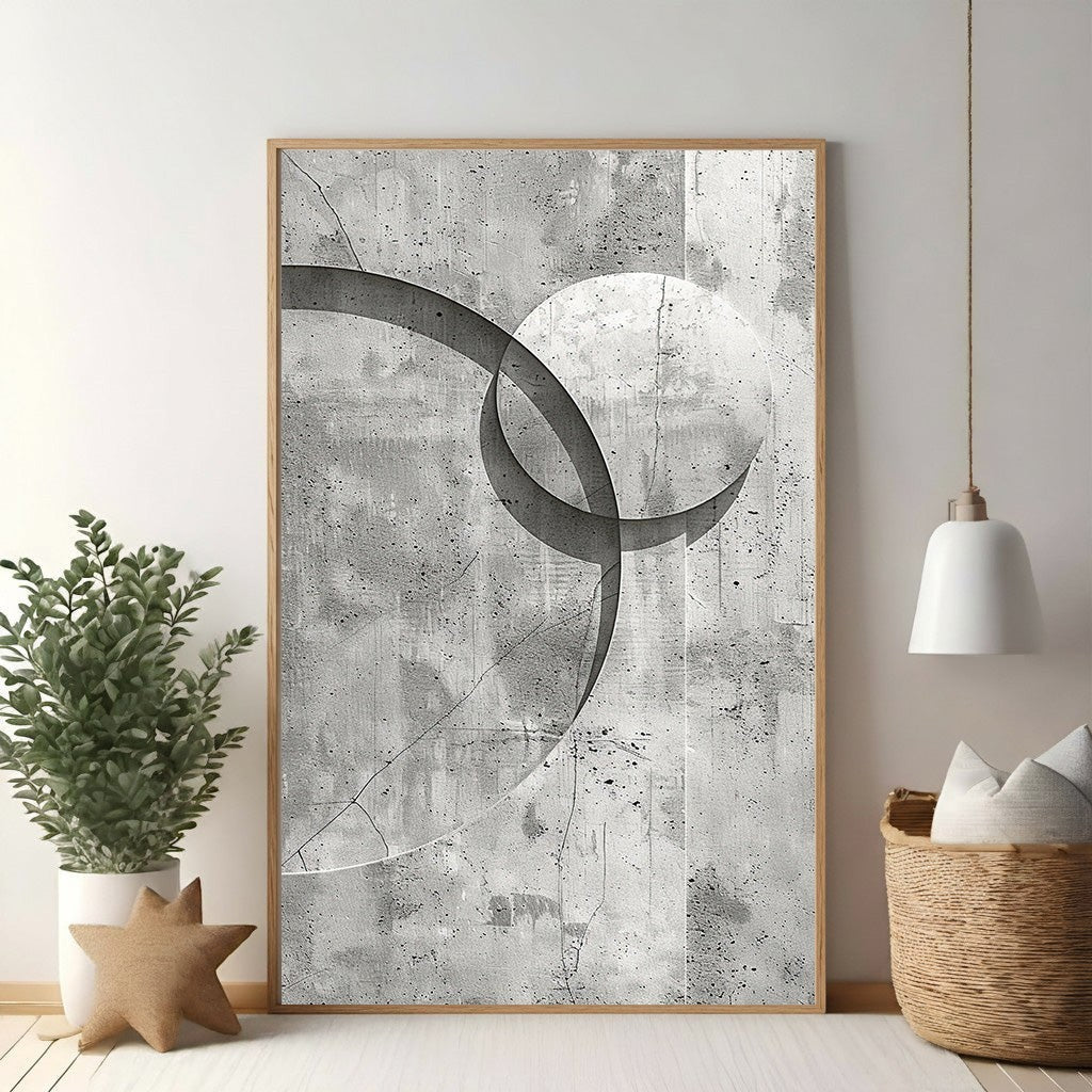 Abstract Geometric Circles Wall Art