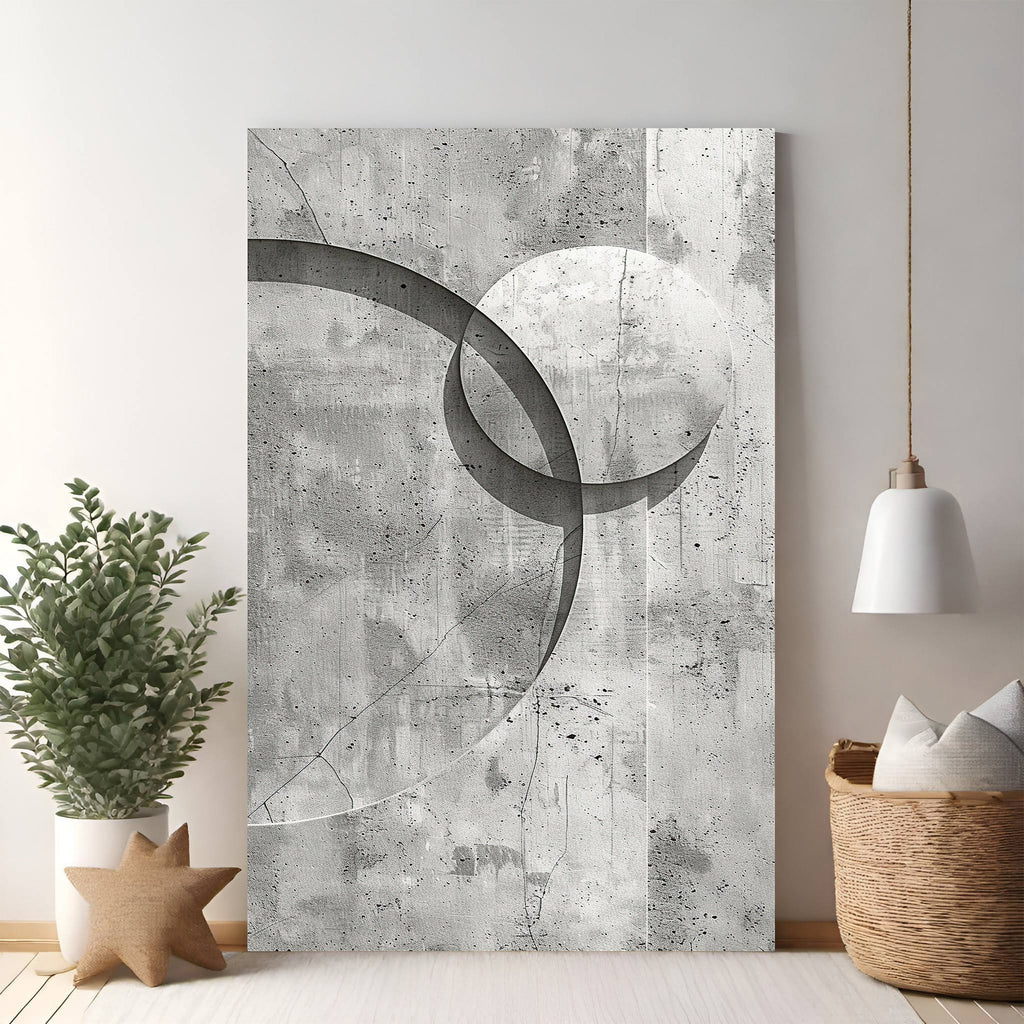 Abstract Geometric Circles Wall Art
