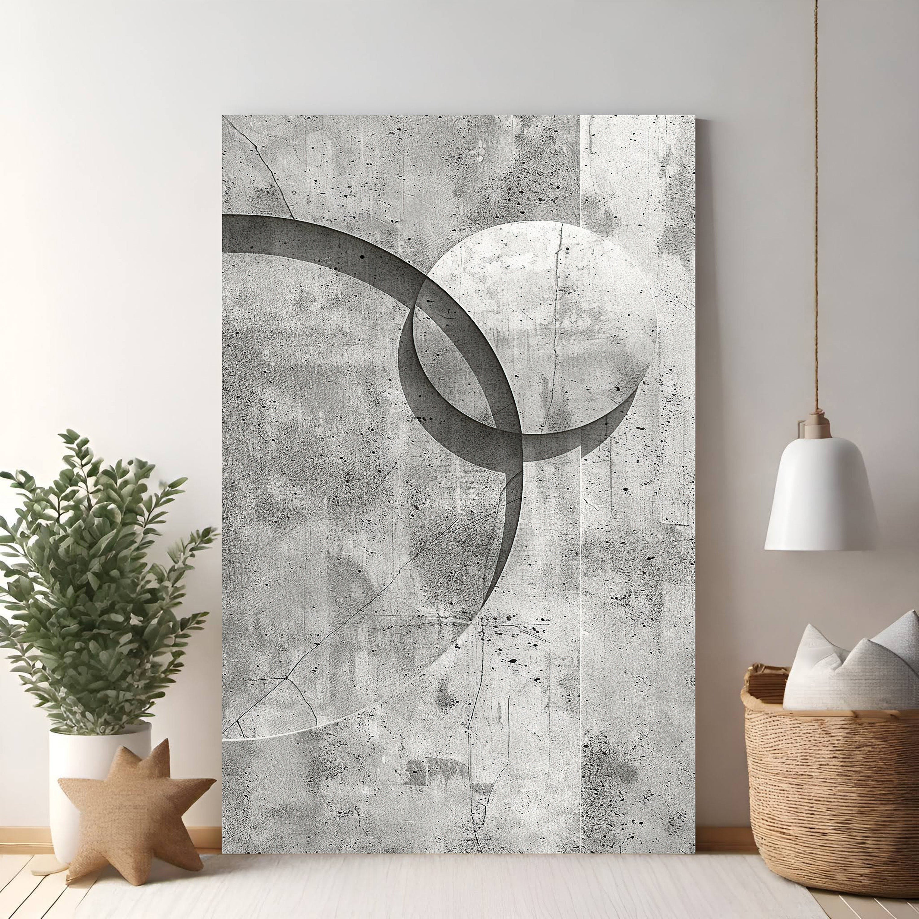 Abstract Geometric Circles Wall Art