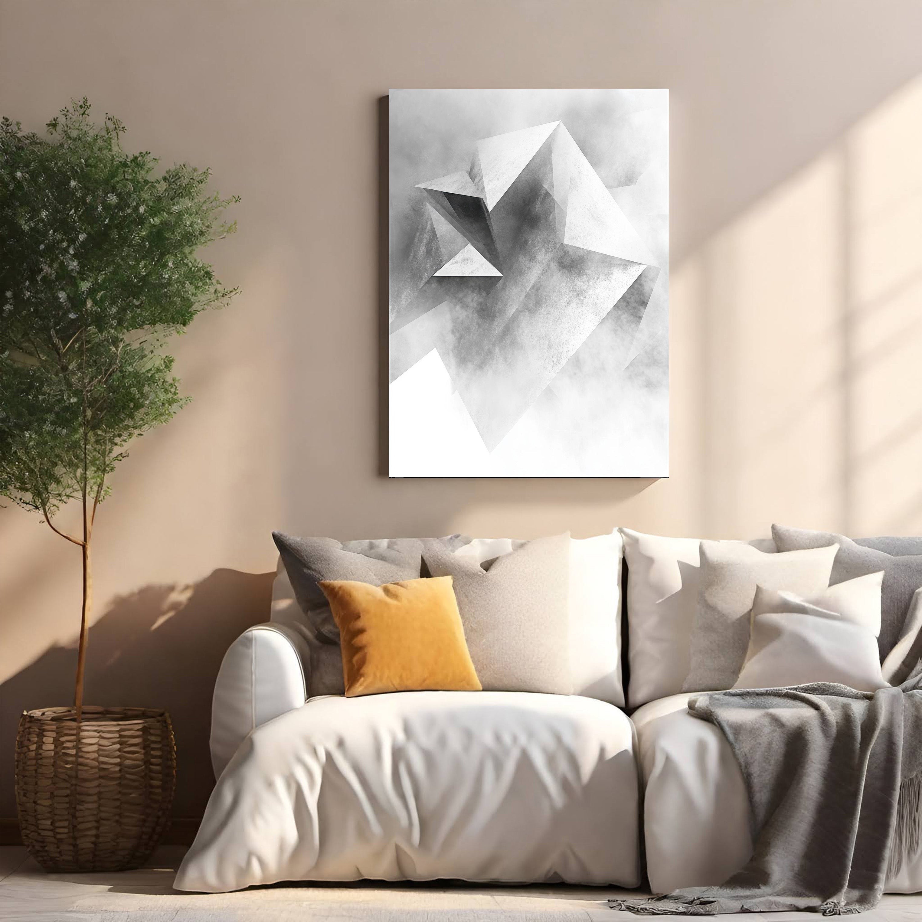 Abstract Geometric Crystal Wall Art
