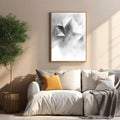 Abstract Geometric Crystal Wall Art