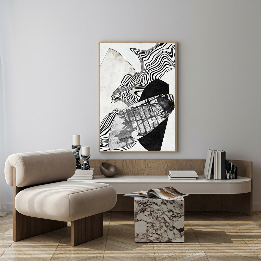 Abstract Geometric Composition Wall Art