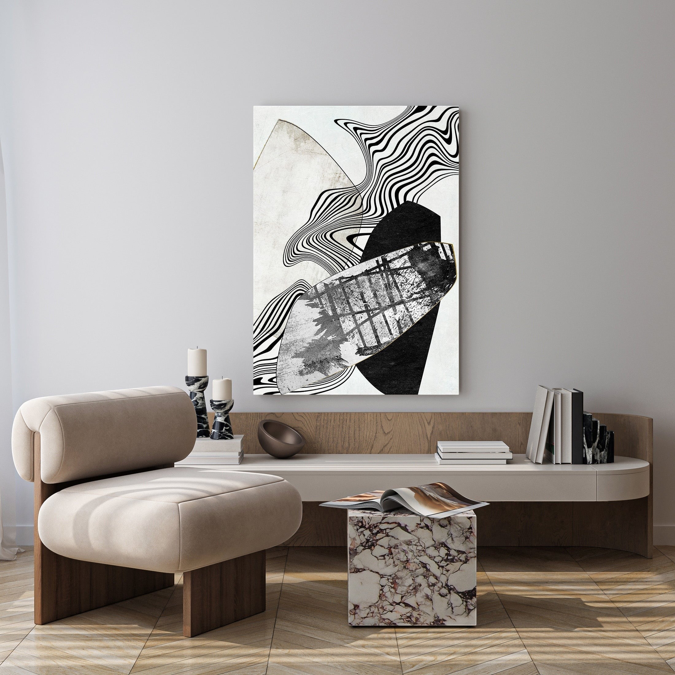 Abstract Geometric Composition Wall Art