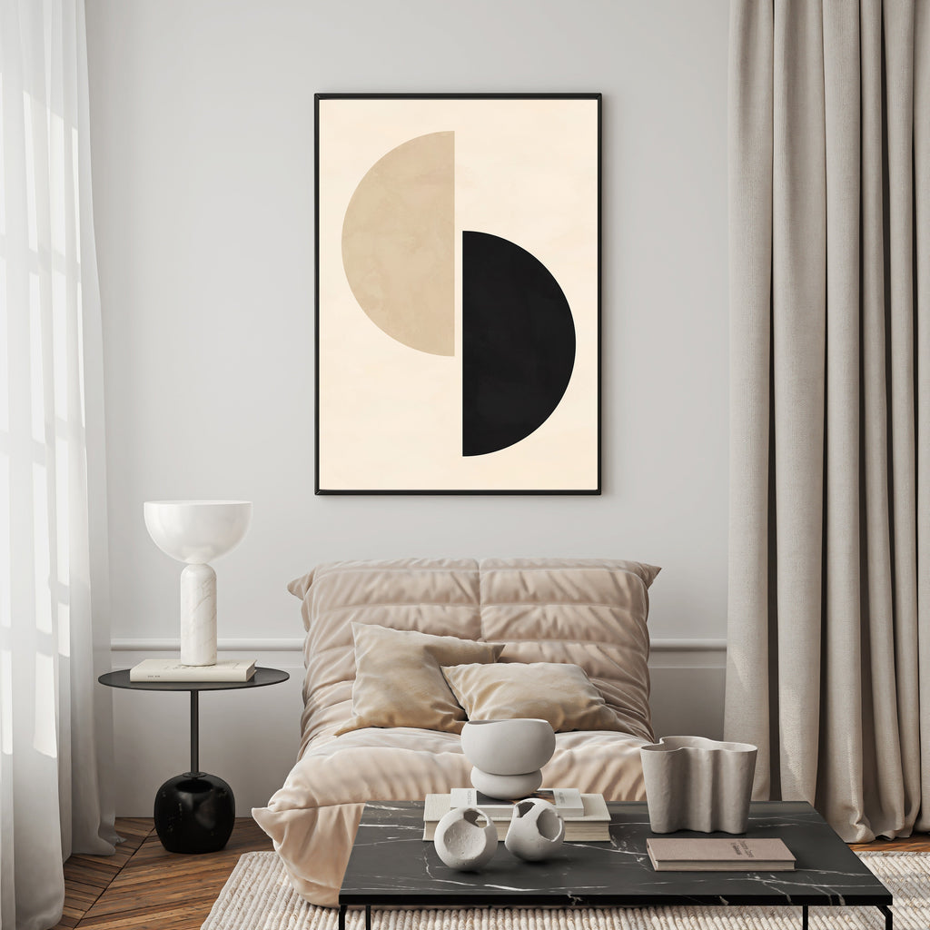Abstract Geometric Circles Wall Art