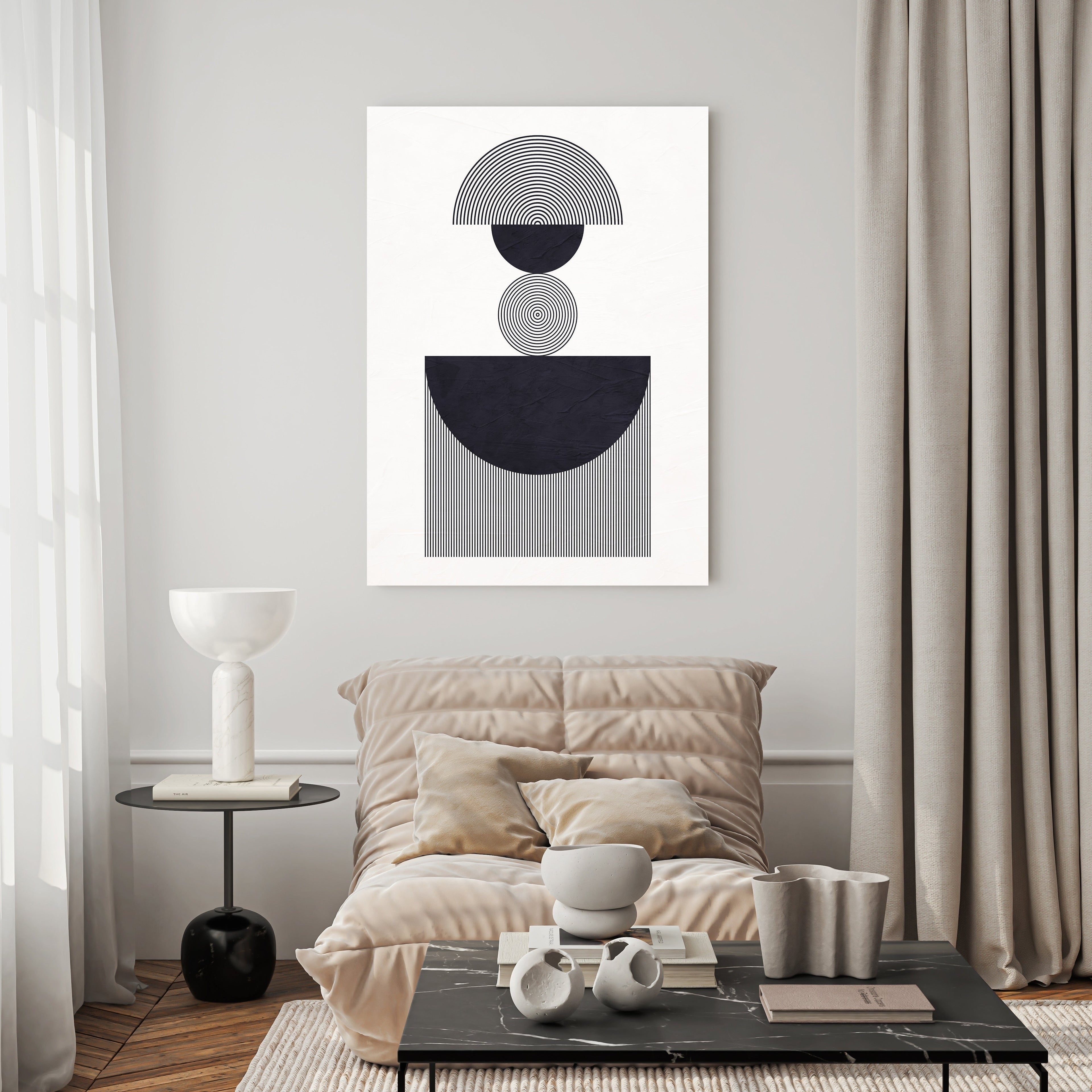 Abstract Geometric Composition Wall Art