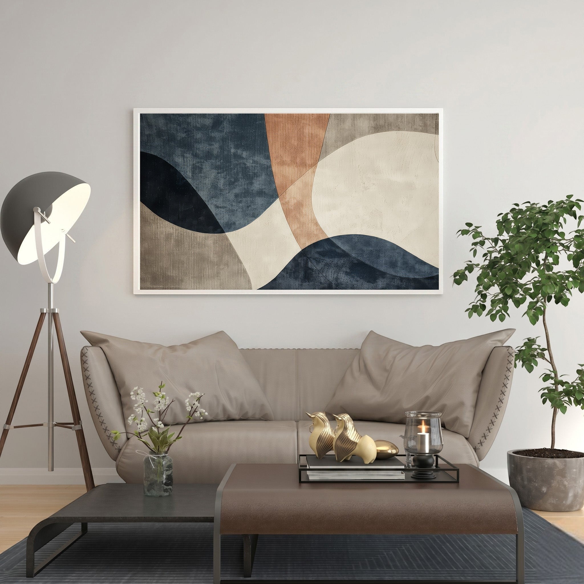Abstract Geometric Shapes Wall Art