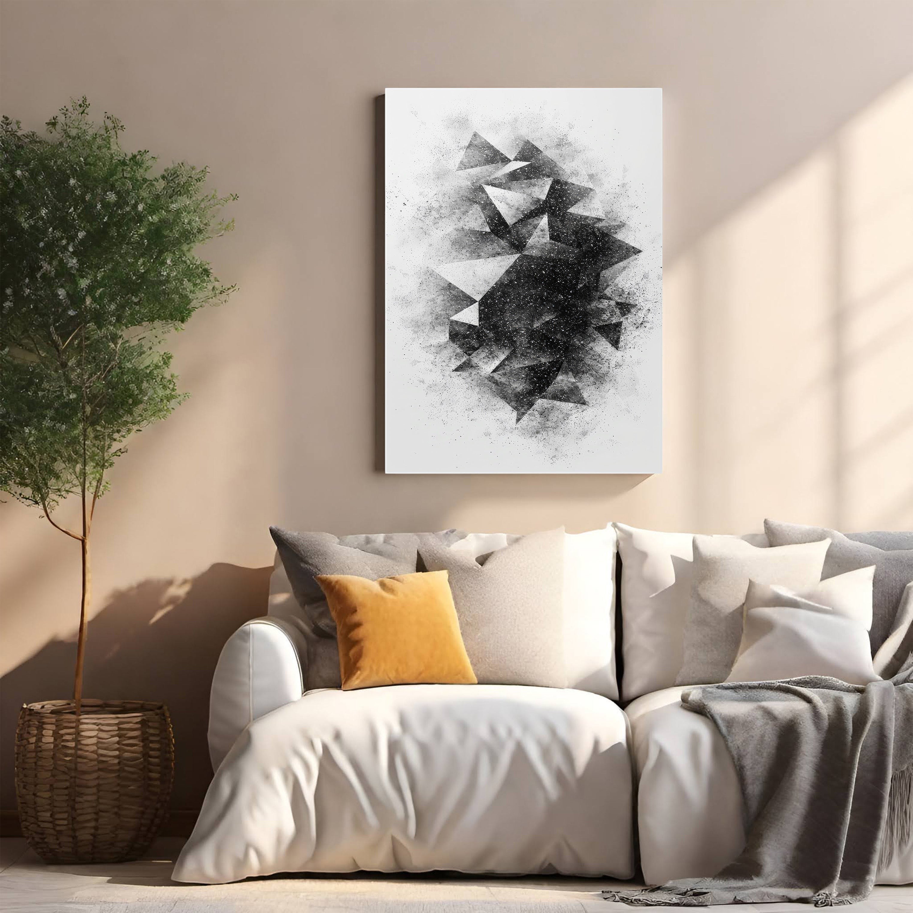 Abstract Geometric Fragment Wall Art