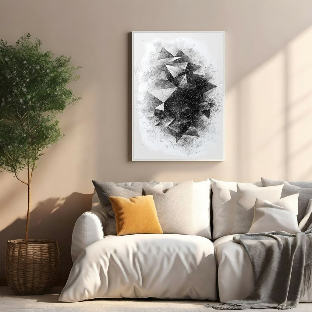 Abstract Geometric Fragment Wall Art