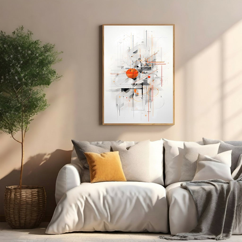 Abstract Geometric Composition Wall Art
