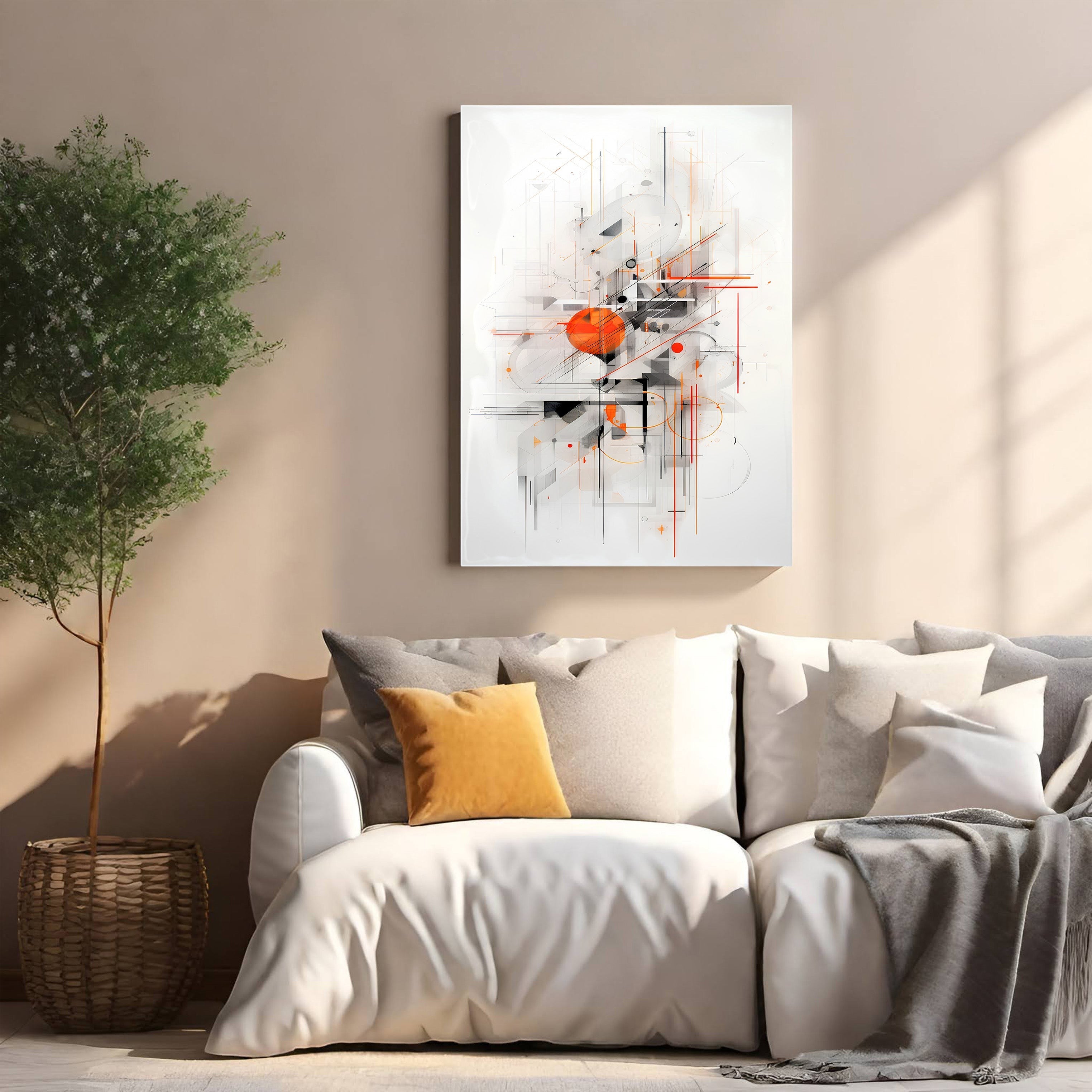 Abstract Geometric Composition Wall Art