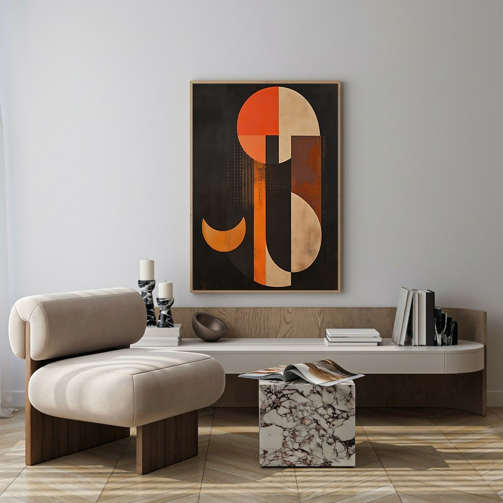 Abstract Geometric Composition Wall Art