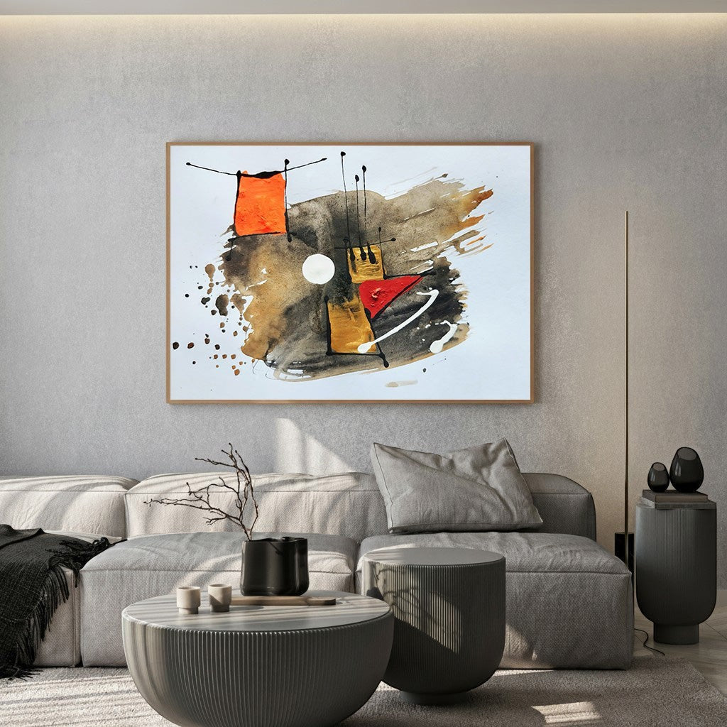 Abstract Geometric Composition Wall Art