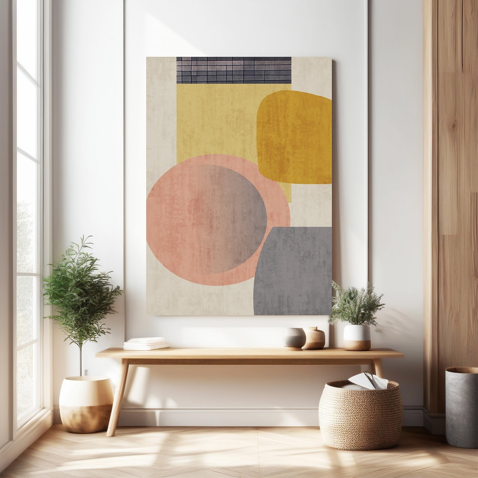 Abstract Geometric Shapes Wall Art