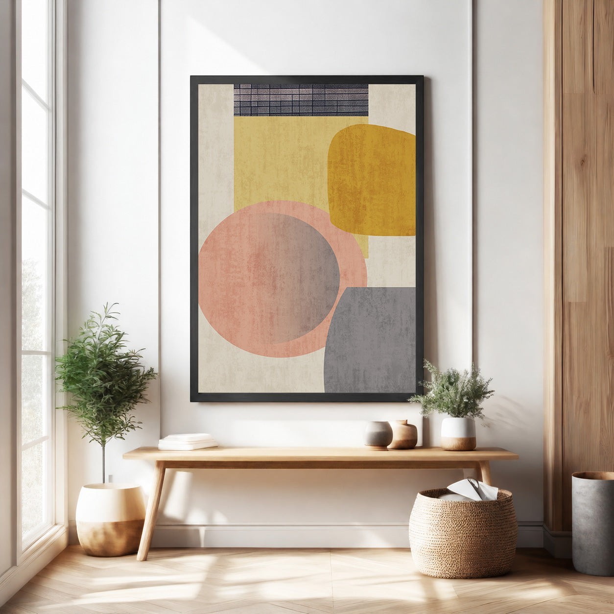 Abstract Geometric Shapes Wall Art