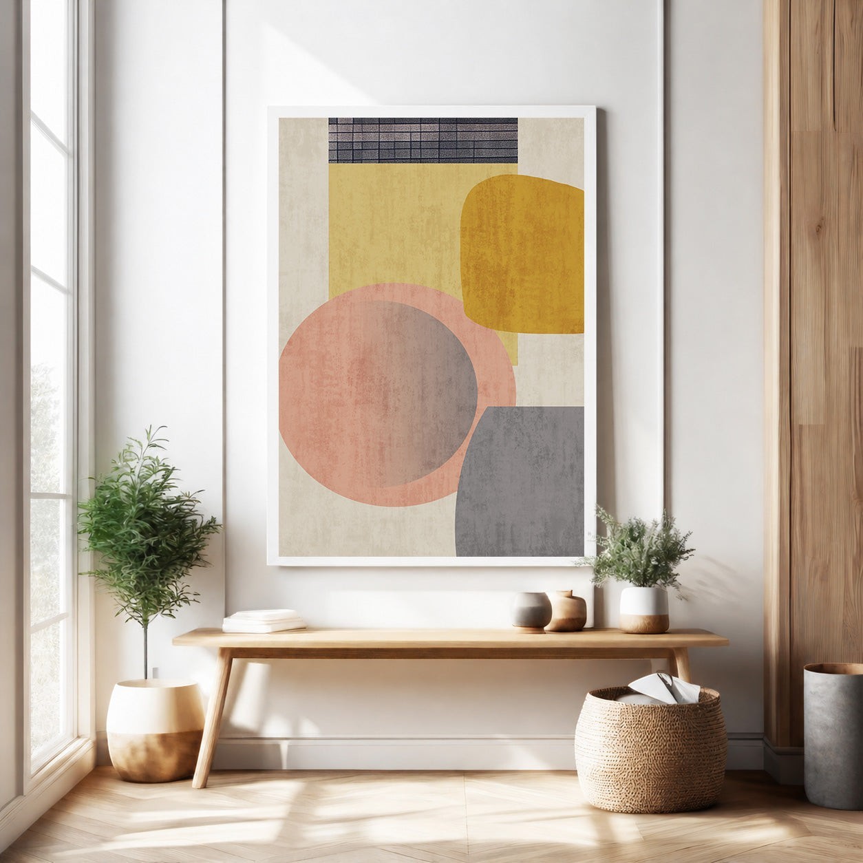 Abstract Geometric Shapes Wall Art
