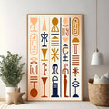 Abstract Hieroglyphic Wall Art