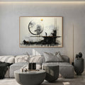 Abstract Landscape With Tree And Moon