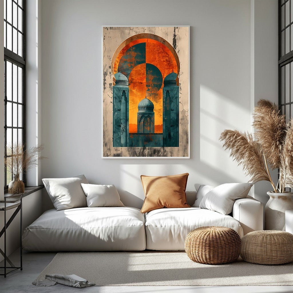 Abstract Archway Mosque Wall Art
