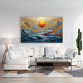 Abstract Mountain Landscape Wall Art