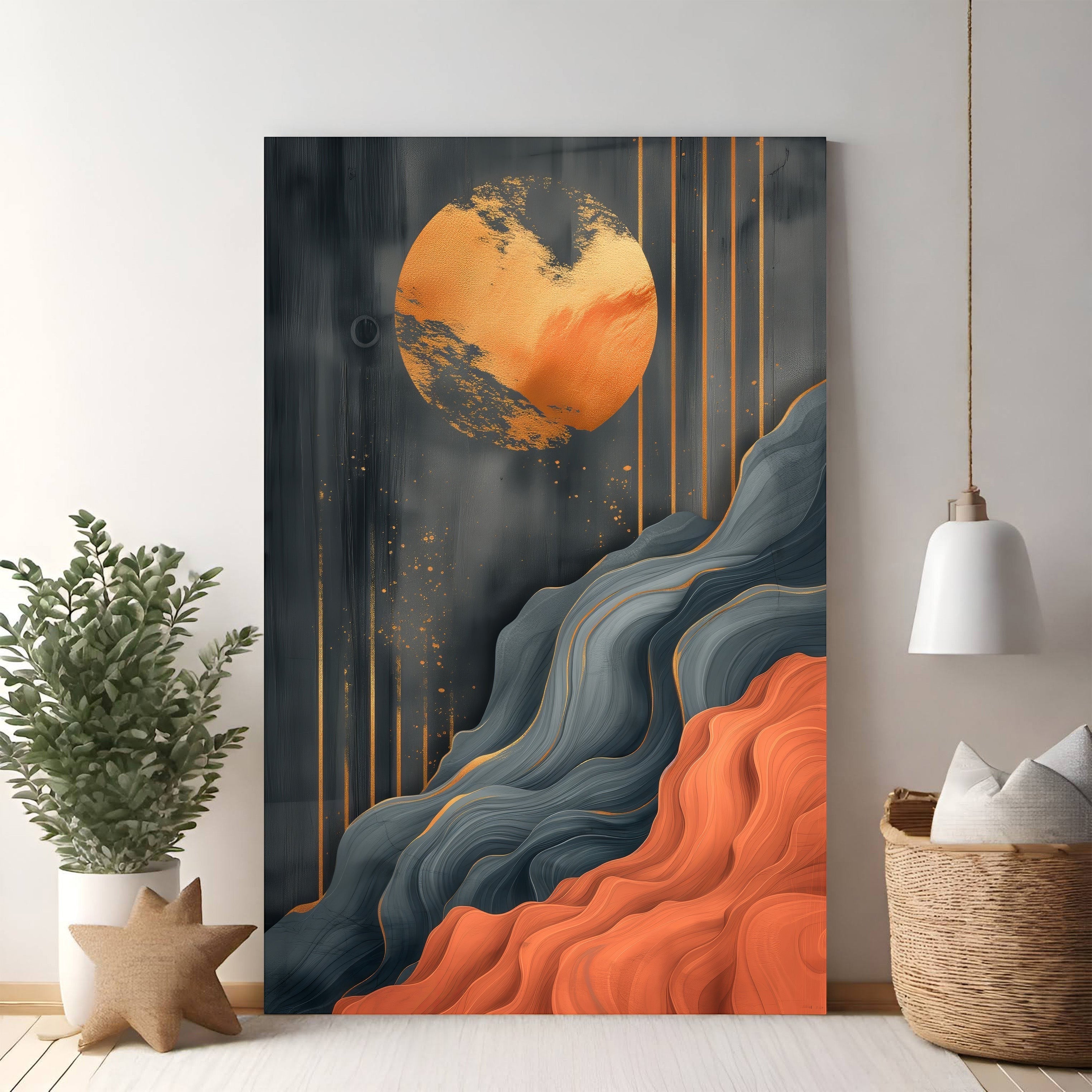 Abstract Mountain Landscape Wall Art