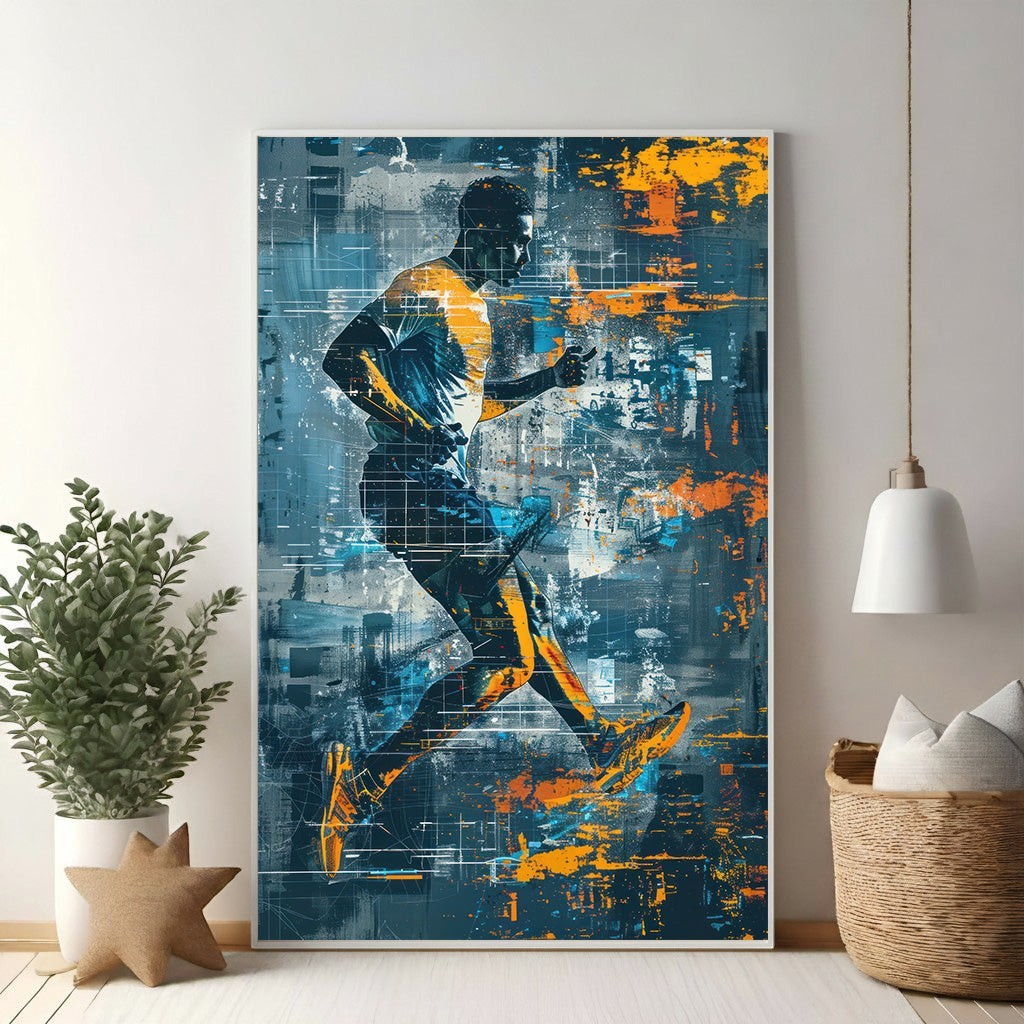 Abstract Runner Canvas Wall Art