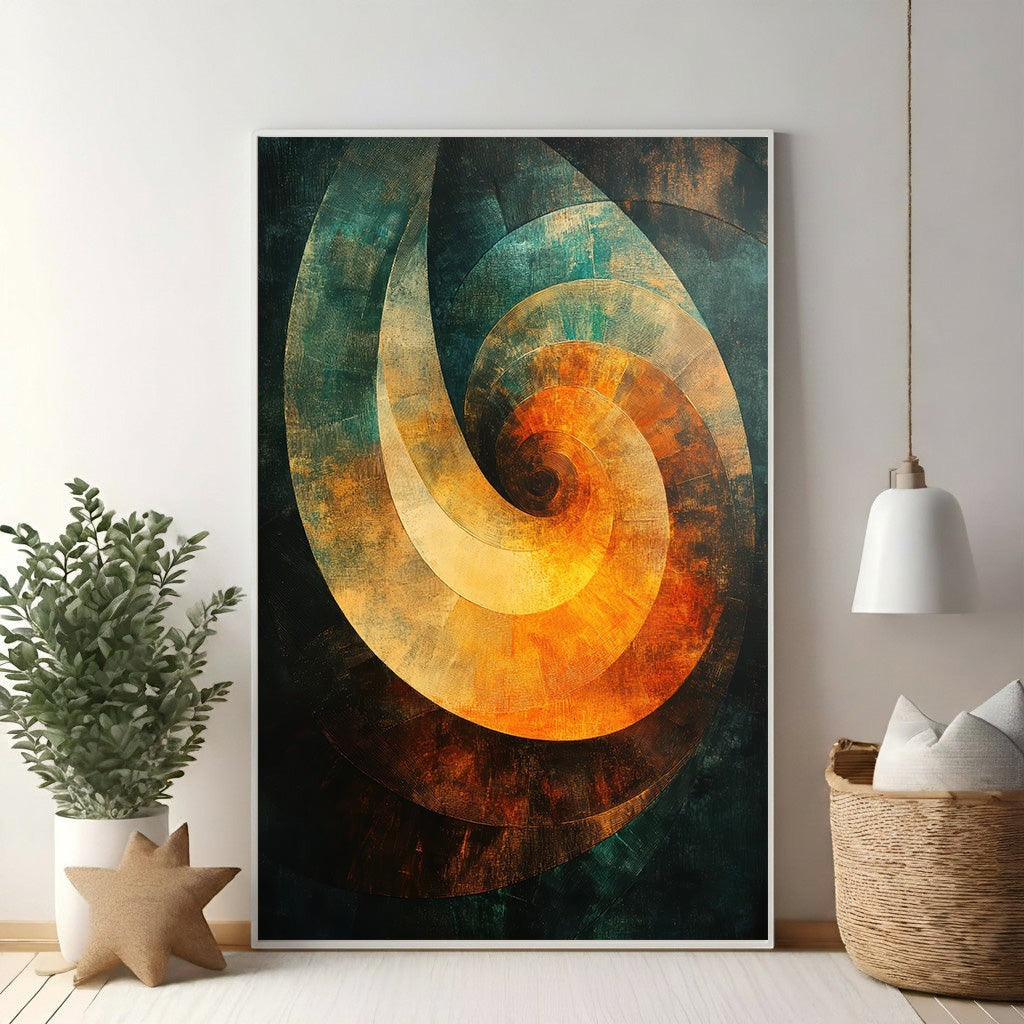 Abstract Spiral Wall Art