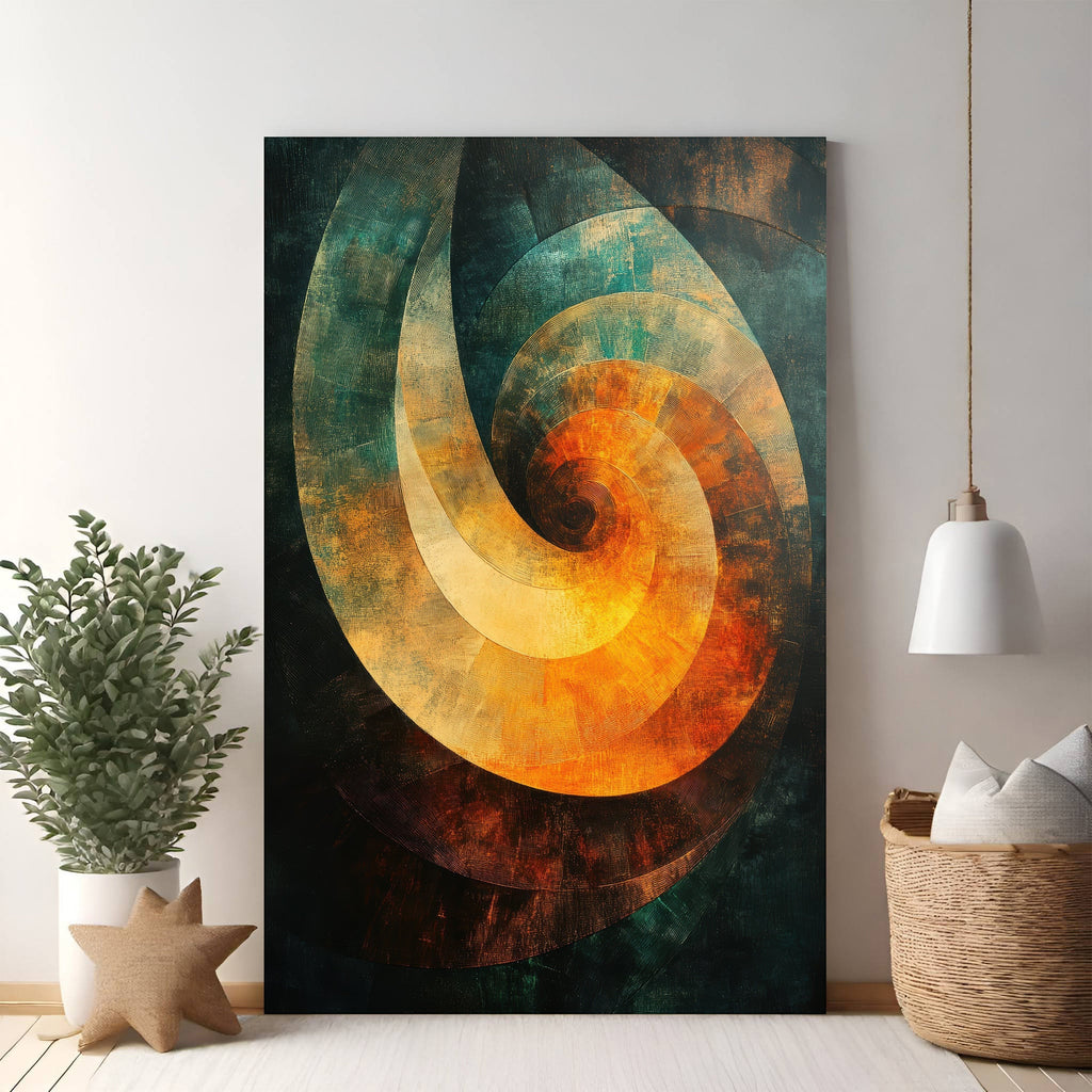 Abstract Spiral Wall Art