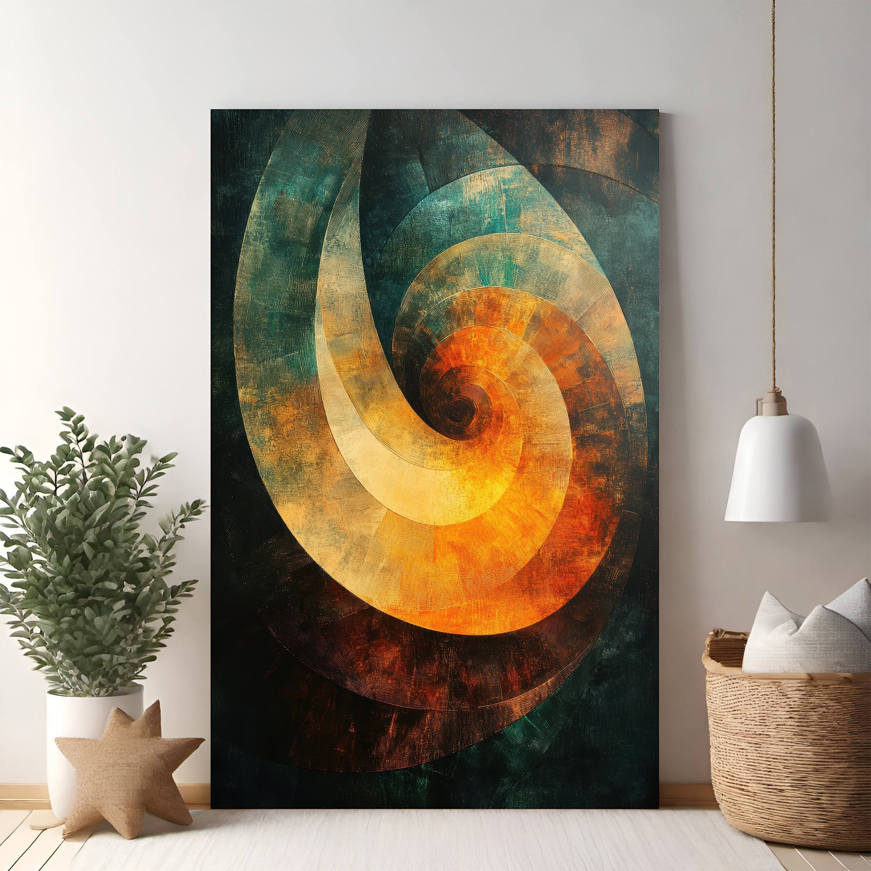 Abstract Spiral Wall Art