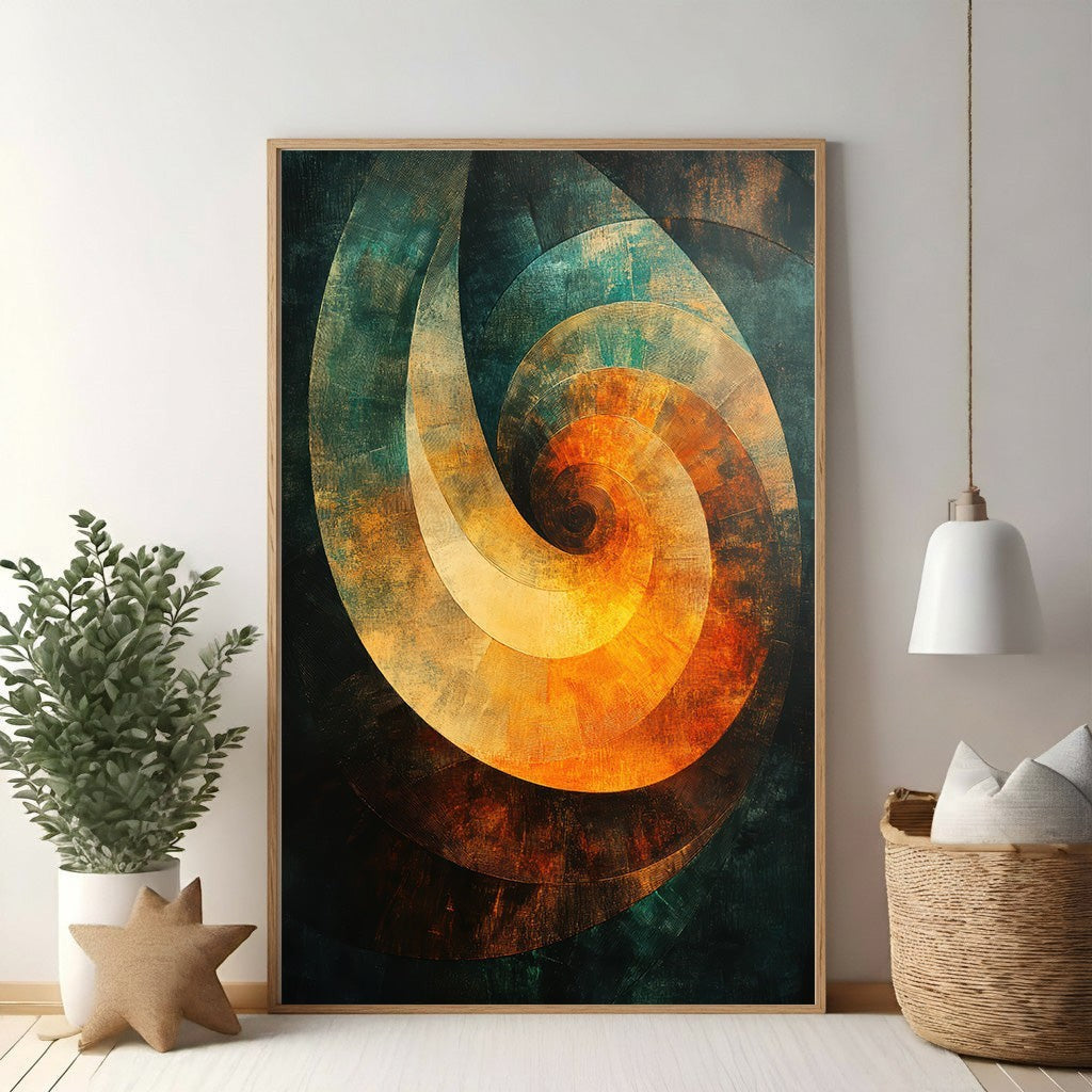 Abstract Spiral Wall Art