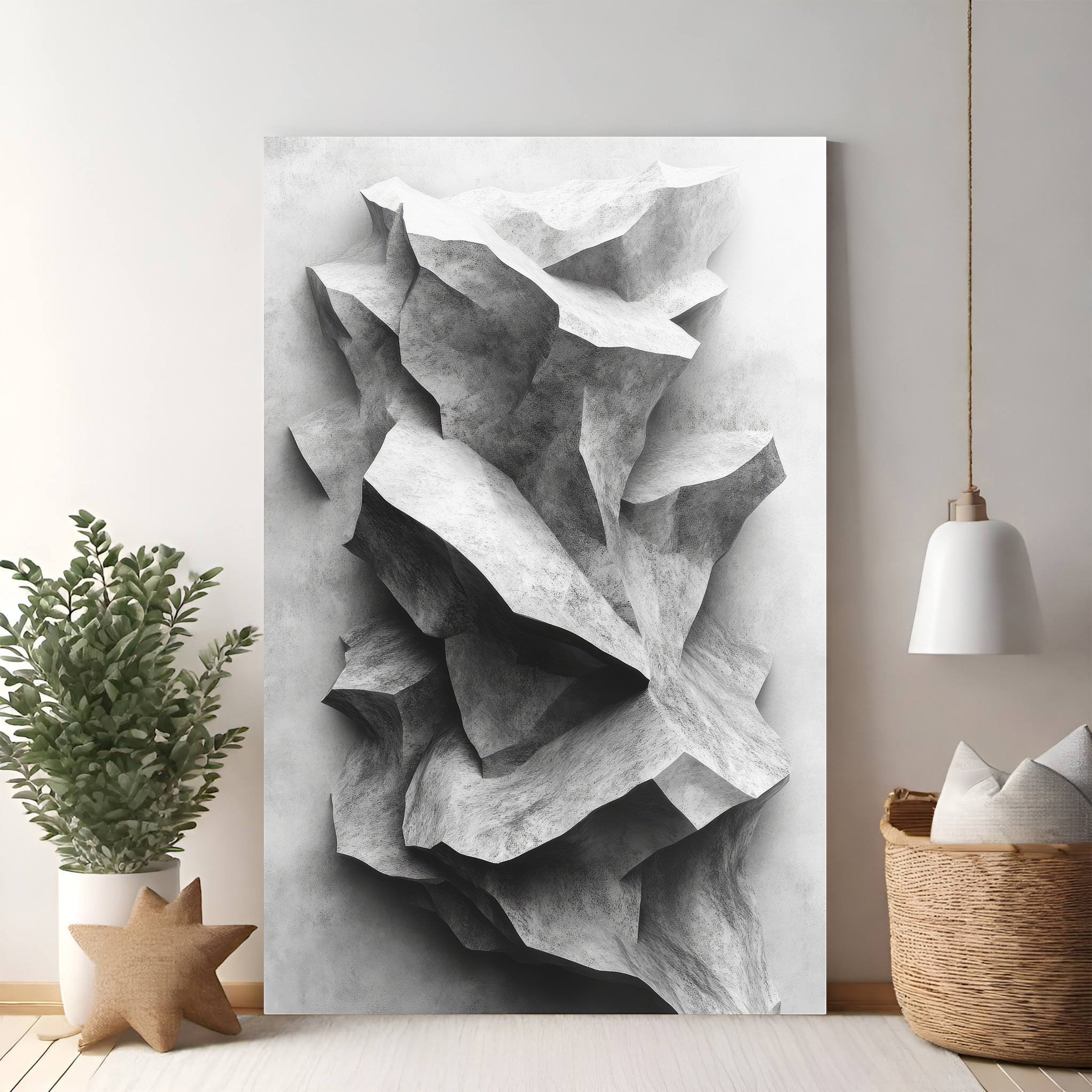 Abstract Stone Formation Wall Art