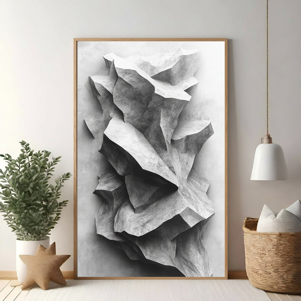 Abstract Stone Formation Wall Art