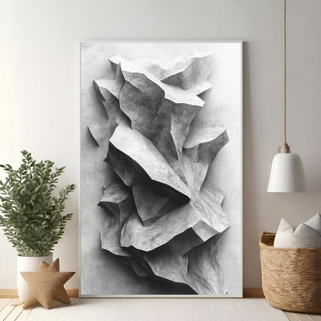 Abstract Stone Formation Wall Art