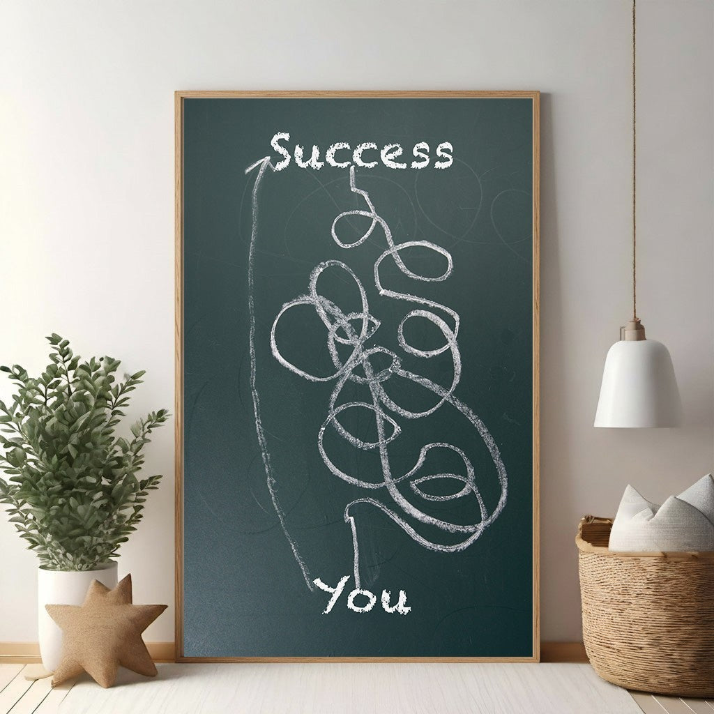 The Path To Success Abstract Art Print