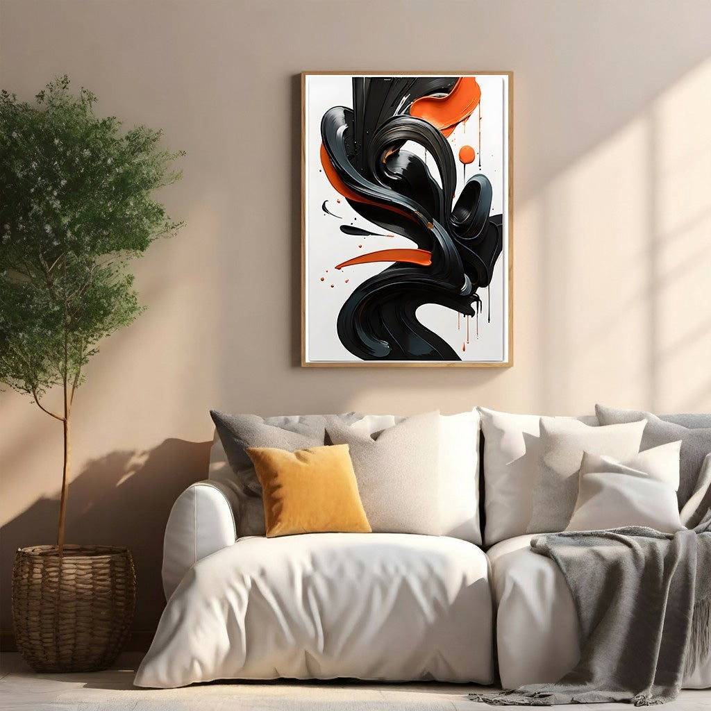 Abstract Swirl Wall Art