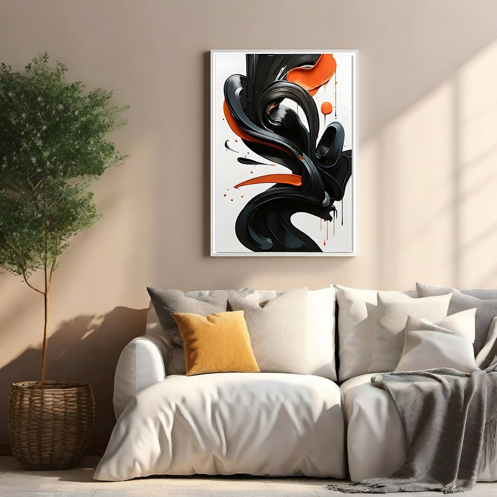 Abstract Swirl Wall Art