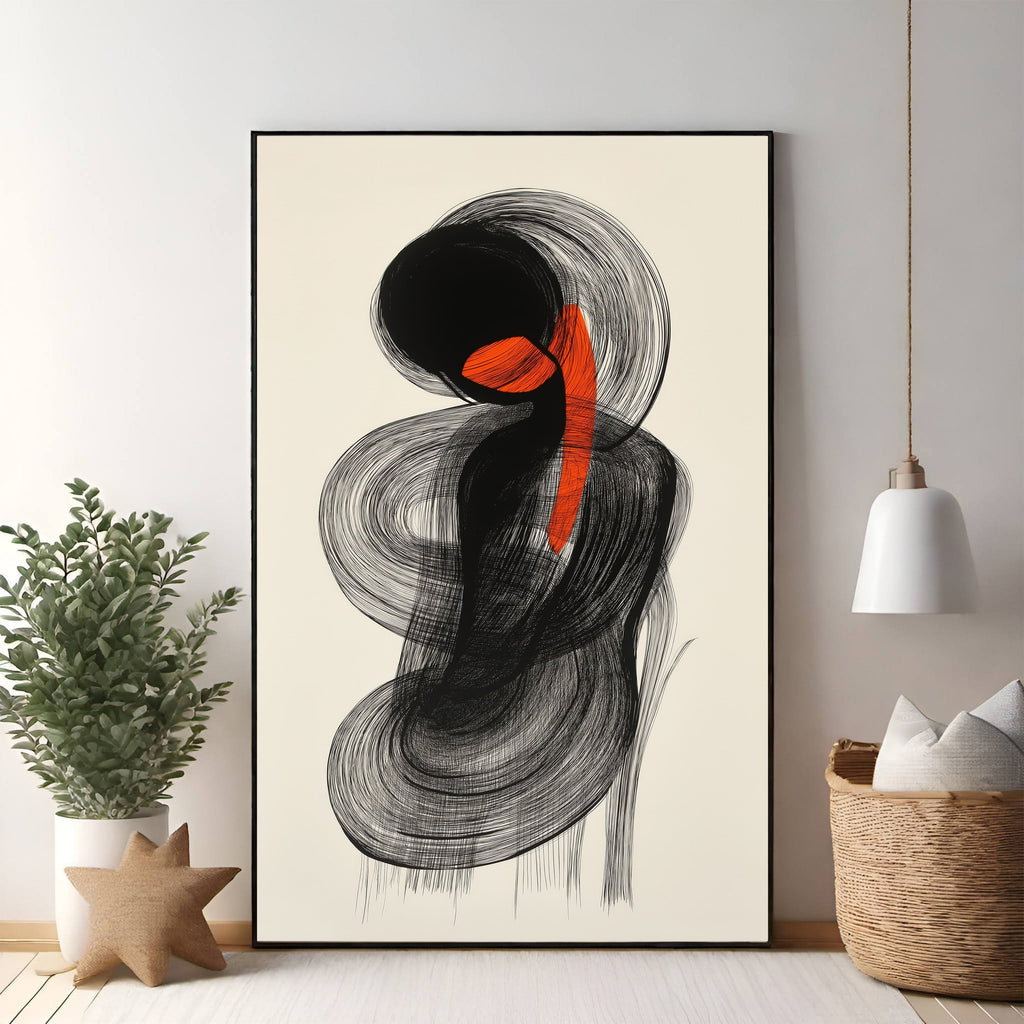 Abstract Swirls Wall Art