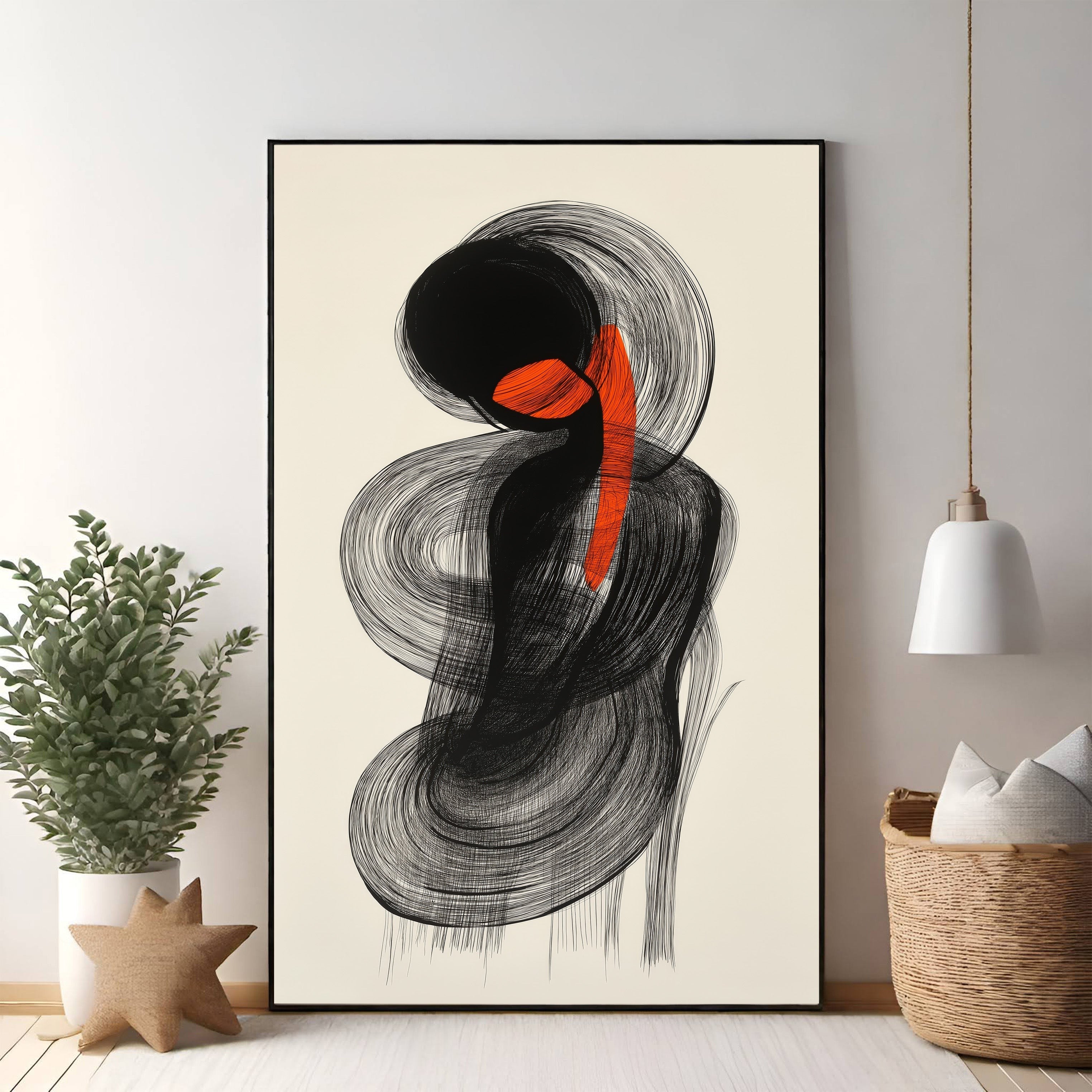 Abstract Swirls Wall Art