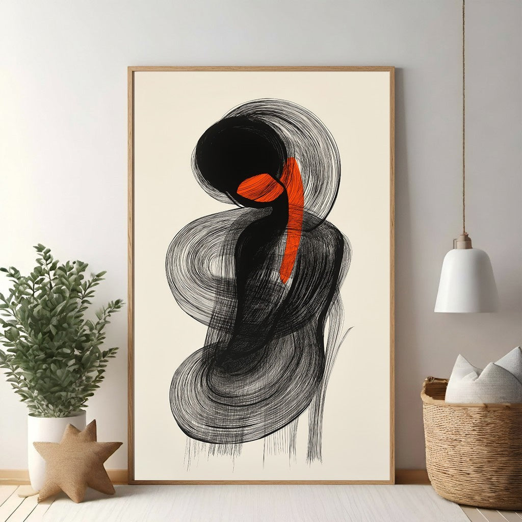 Abstract Swirls Wall Art