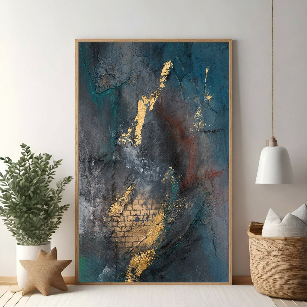 Abstract Textured Canvas Wall Art