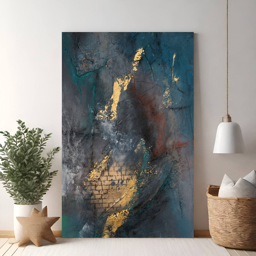 Abstract Textured Canvas Wall Art