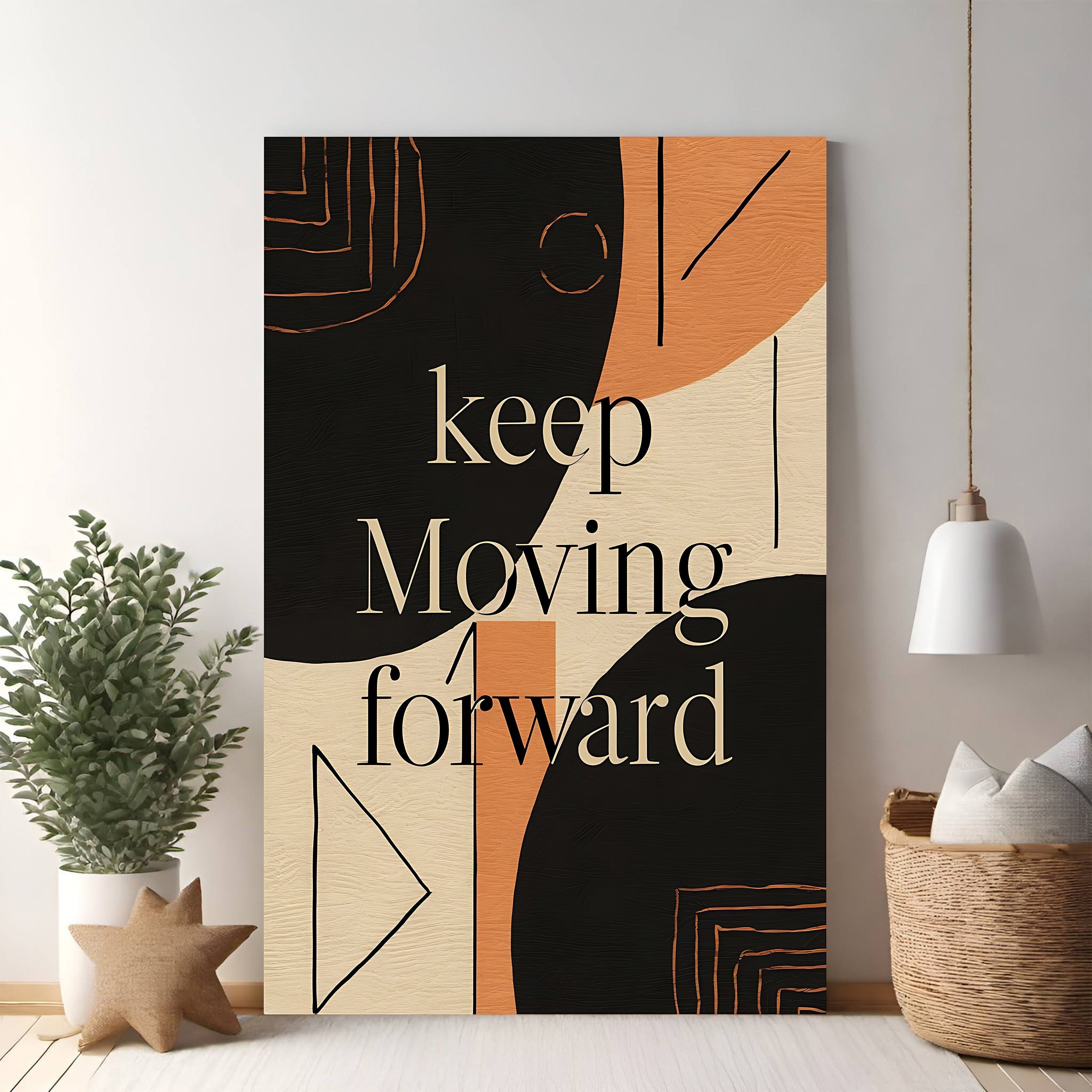Abstract Motivational Typography Wall Art