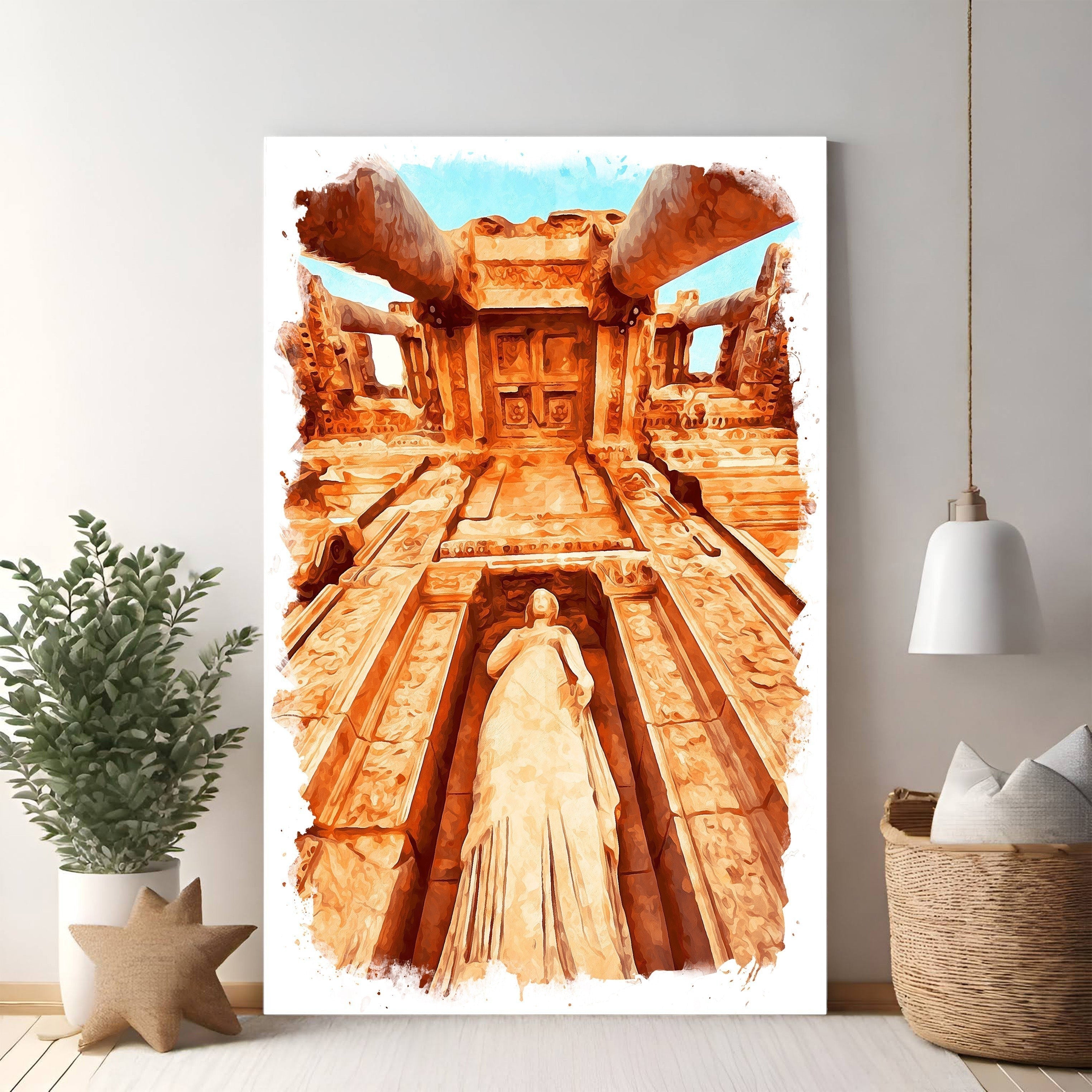 Ancient Temple Entrance Wall Art