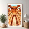 Ancient Temple Entrance Wall Art