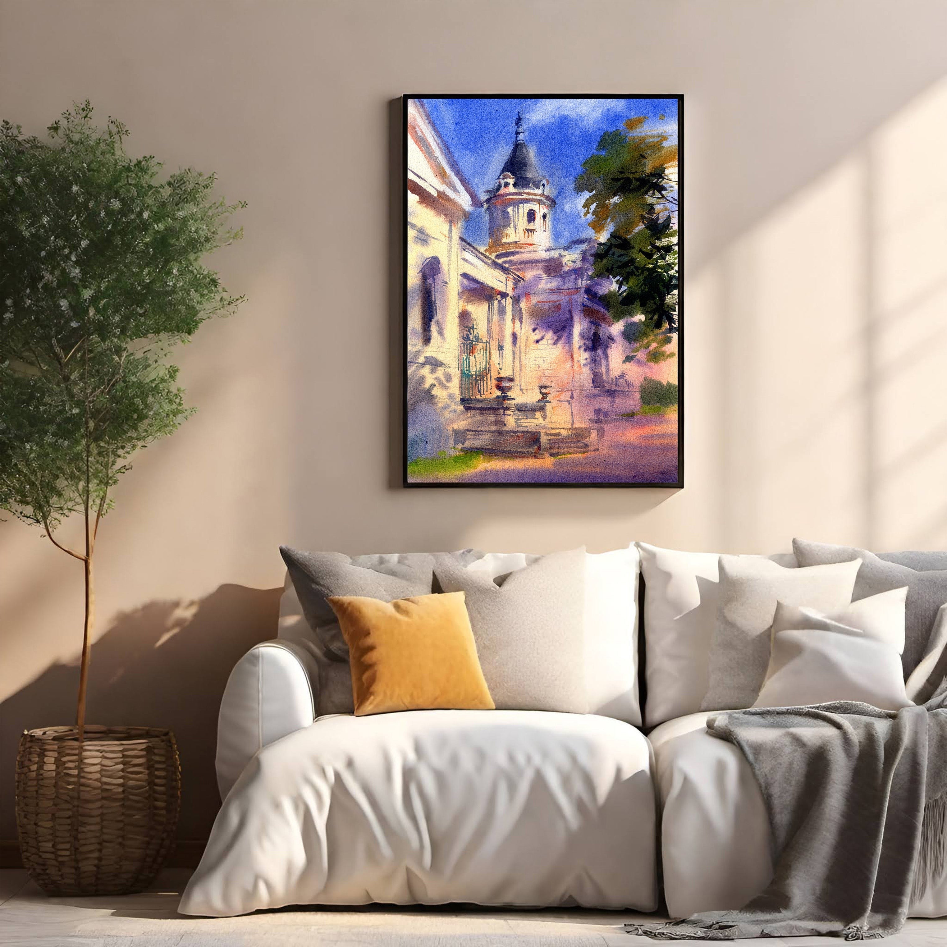 Architectural Watercolor Painting