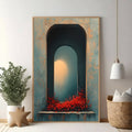 Archway With Blooming Flowers Wall Art