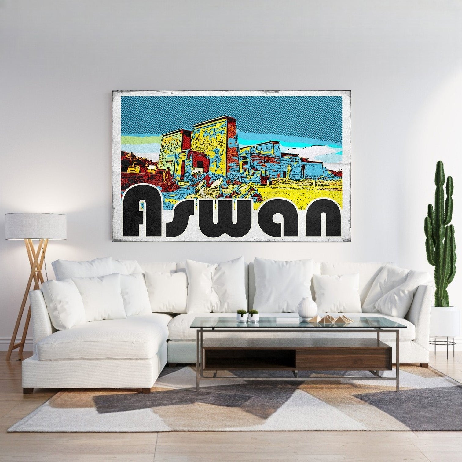 Aswan Vintage Postcard Wall Art