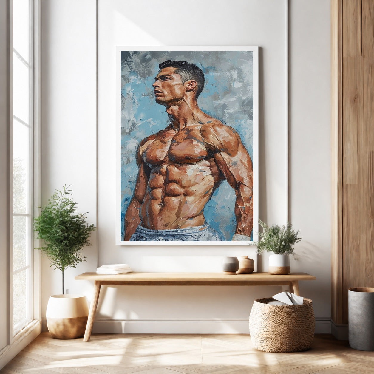 Athletic Figure Portrait Wall Art